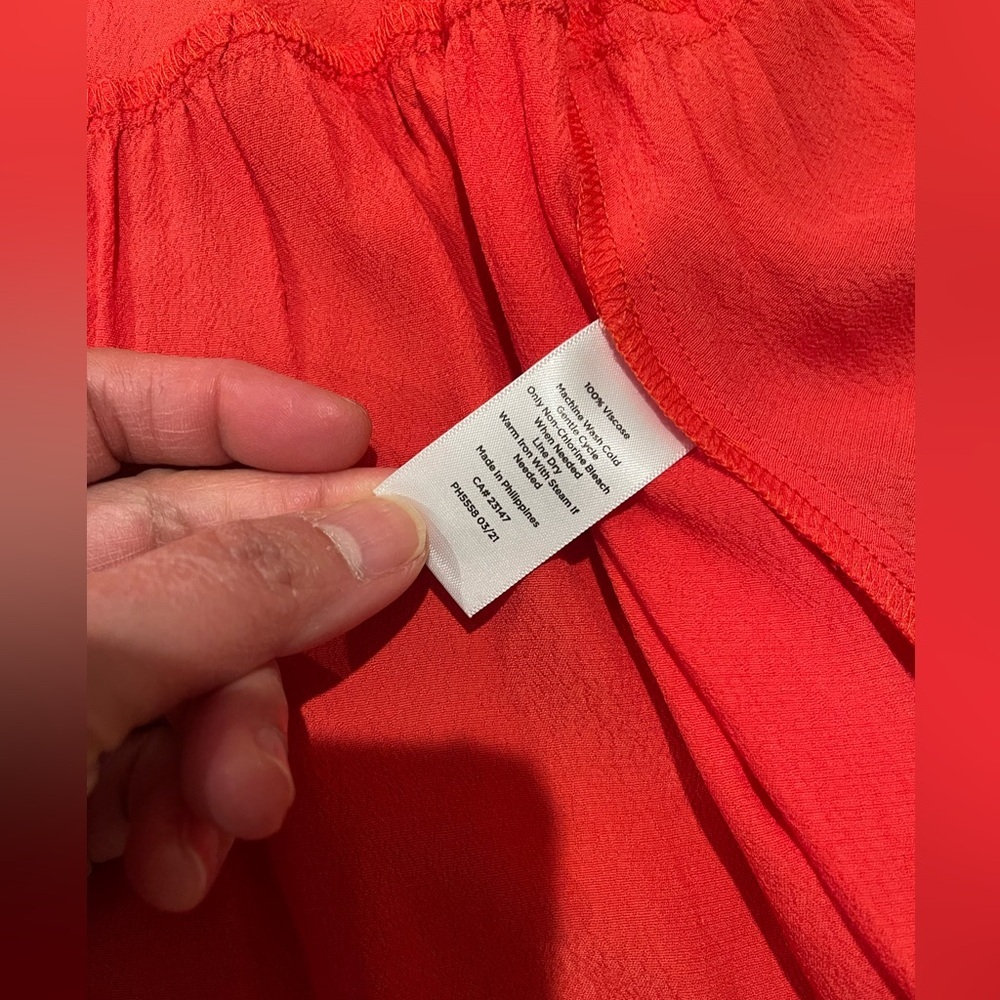 Talbots Trending Button Front Drawstring Peasant … - image 4